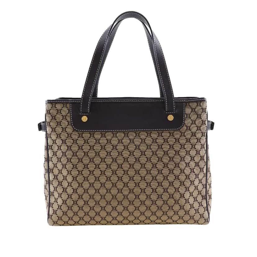 Celine Macadam Coated Canvas Tote Brown Canvas Very good condition - Front View