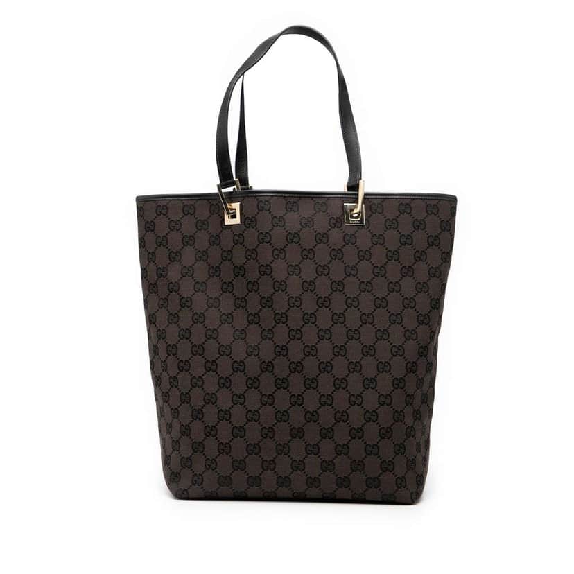 Gucci GG Canvas Tote Brown Canvas Good condition - Front View