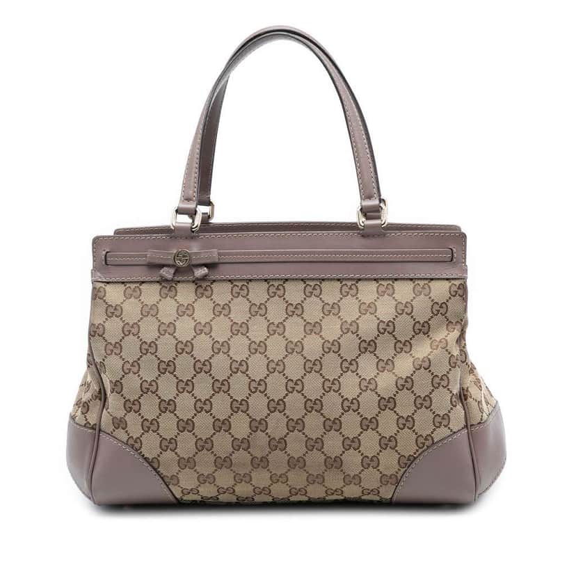 Gucci GG Canvas Mayfair Tote Brown Canvas Good condition - Front View