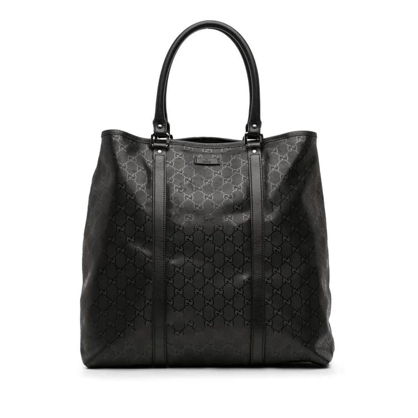 Gucci GG Imprime Joy Vertical Tote Black Canvas Good condition - Front View