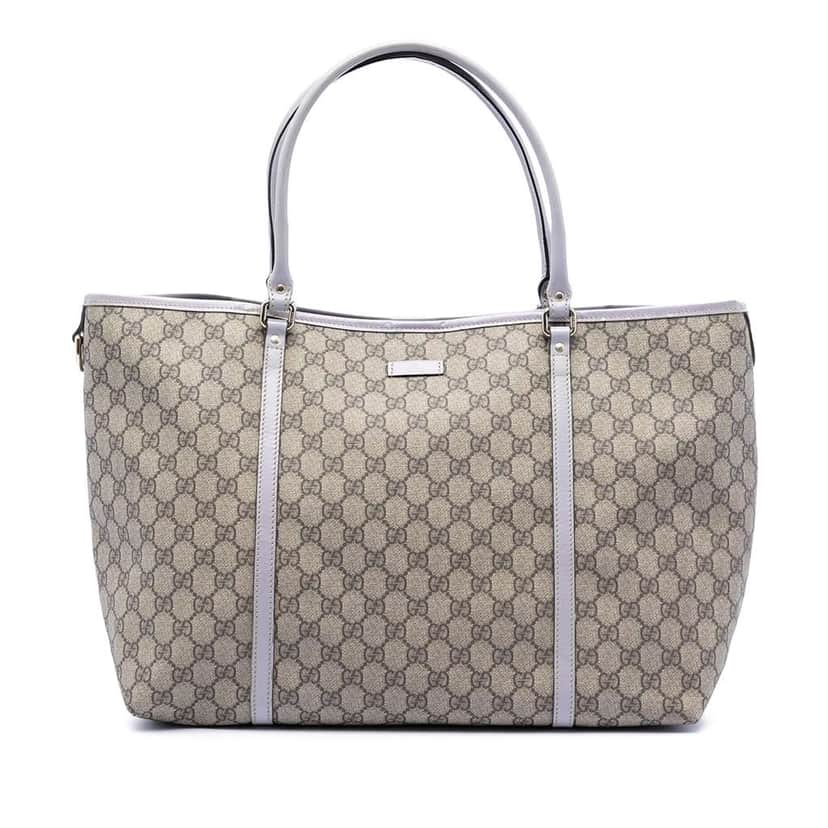 Gucci Large GG Supreme Joy Tote Brown Canvas Very good condition - Front View