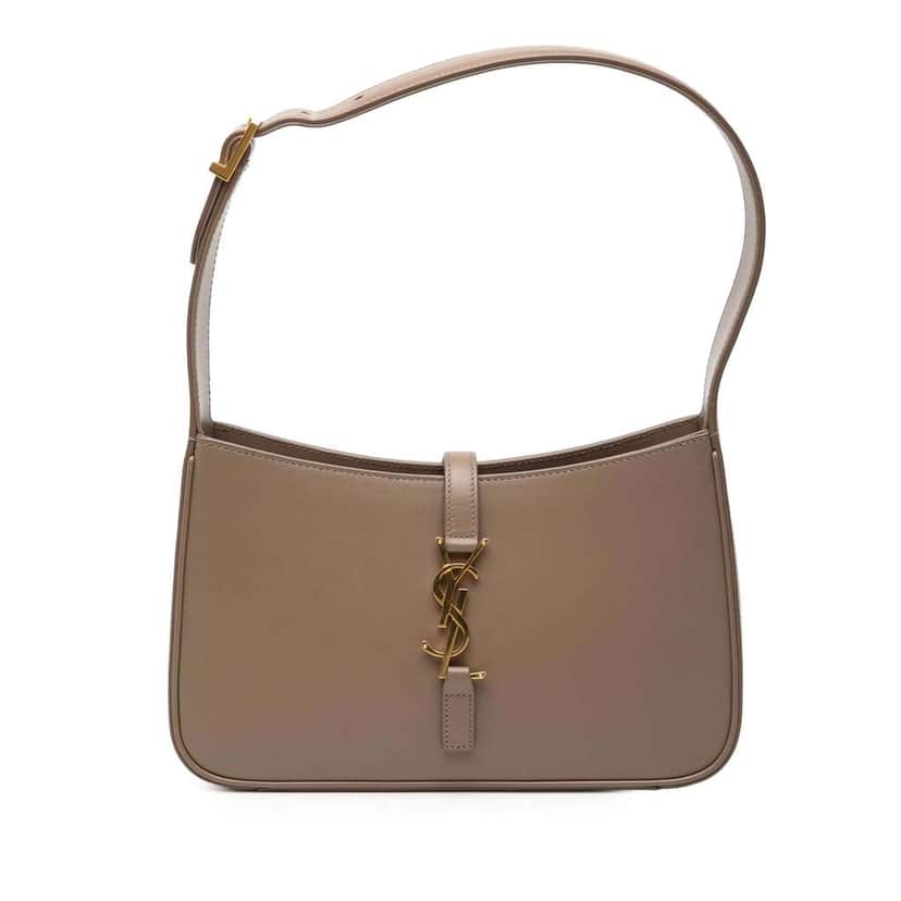 Saint Laurent Smooth Calfskin Le 5 a 7 Brown Leather Very good condition - Front View
