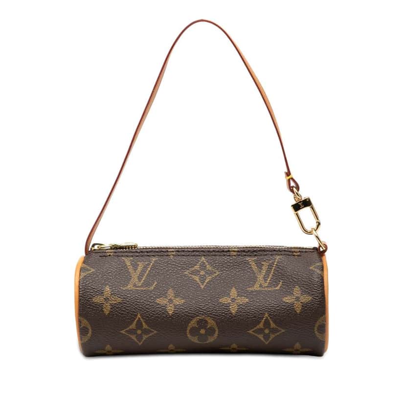 Louis Vuitton Monogram Papillon Pochette Brown Good condition - Front View