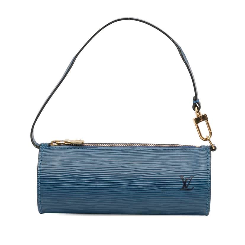 Louis Vuitton Epi Pochette Papillon Blue Leather Good condition - Front View