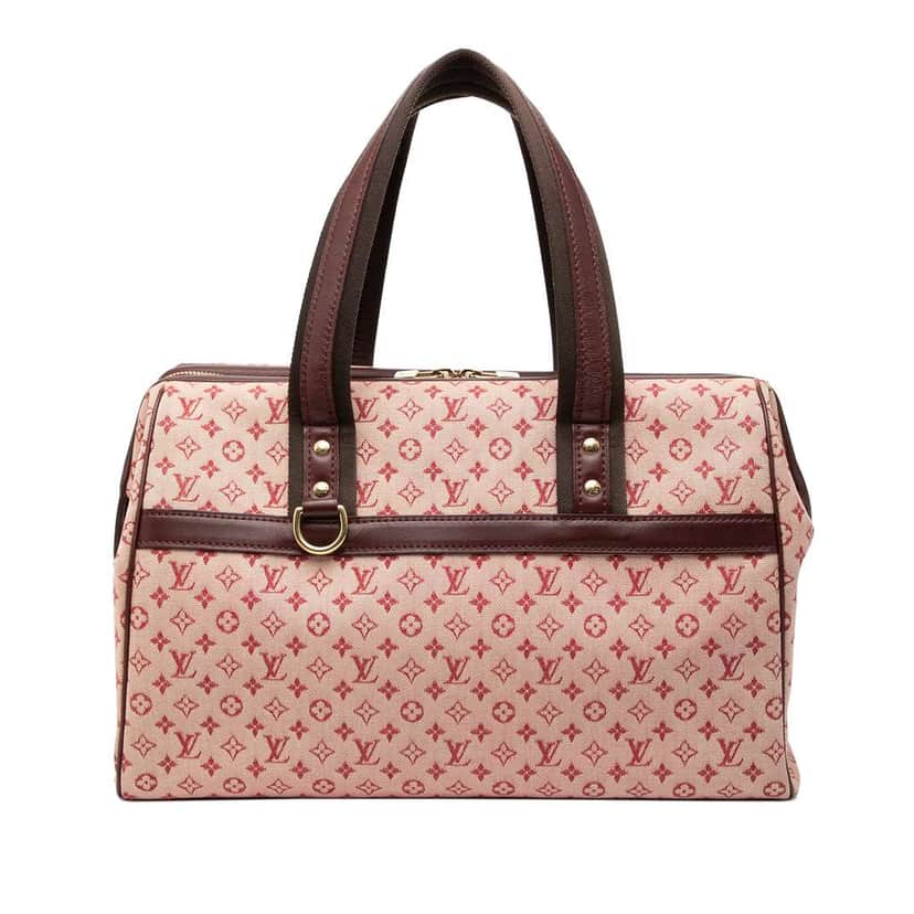 Louis Vuitton Monogram Mini Lin Josephine GM Red Canvas Good condition - Front View