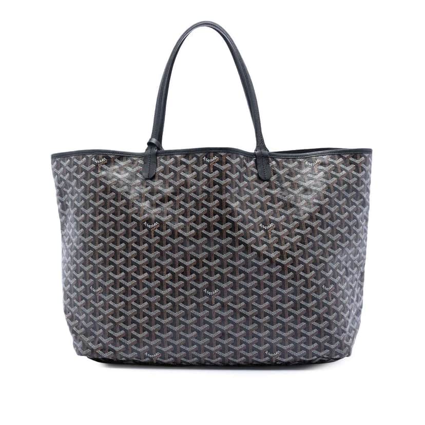 Goyard Goyardine Saint Louis GM Black Canvas Very good condition - Front View