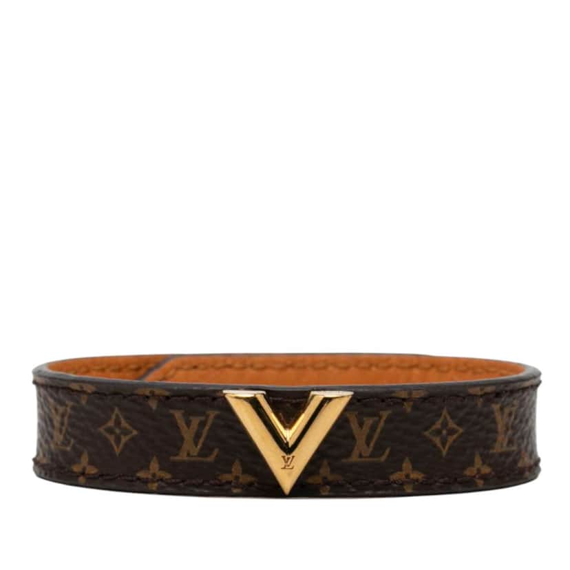 Louis Vuitton Monogram Essential V Bracelet 17 Brown Very good condition - Front View