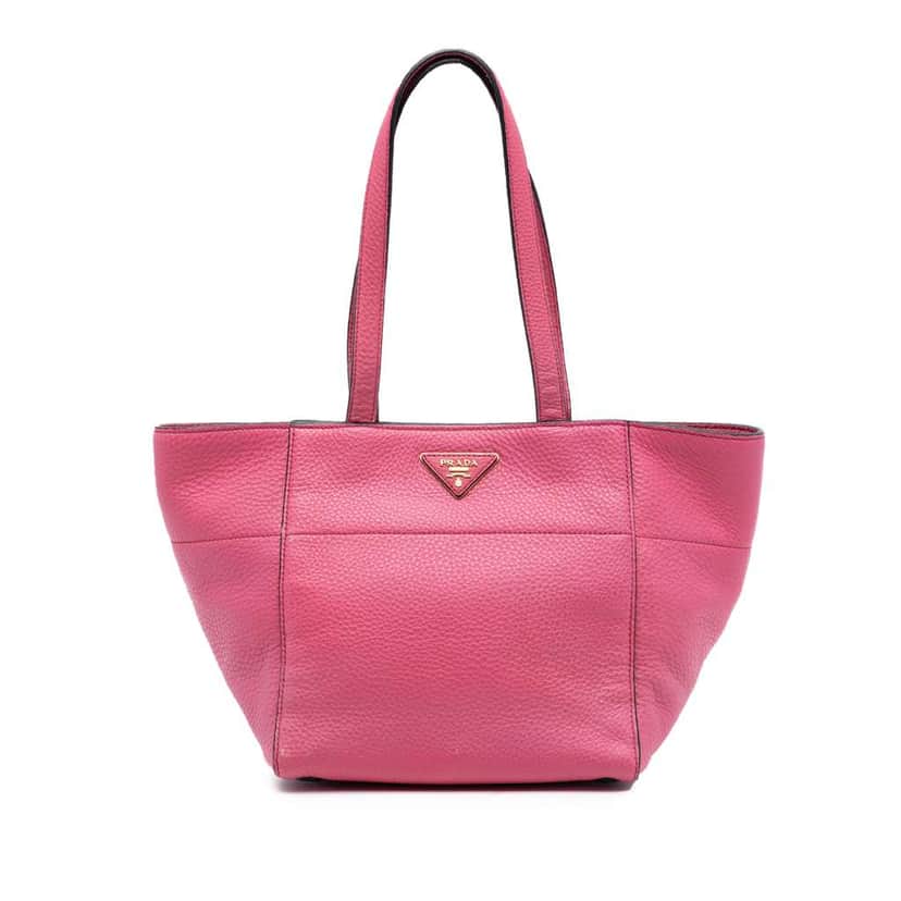 Prada Vitello Daino Tote Pink Leather Very good condition - Front View
