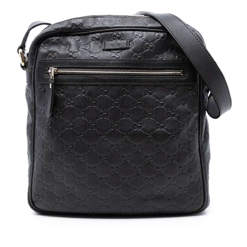 Gucci Guccissima Crossbody Brown Leather Very good condition - Front View
