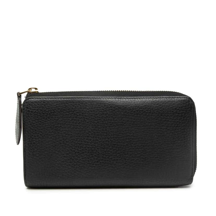 Louis Vuitton Taurillon Comete Zippy Wallet Black Leather Very good condition - Front View