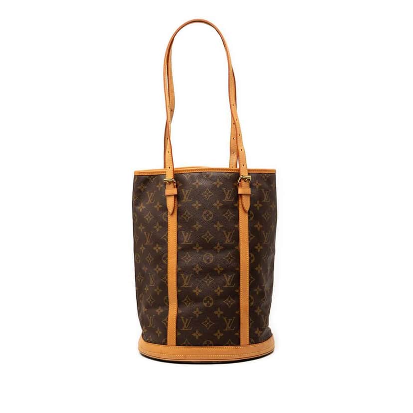 Louis Vuitton Monogram Bucket GM Brown Good condition - Front View