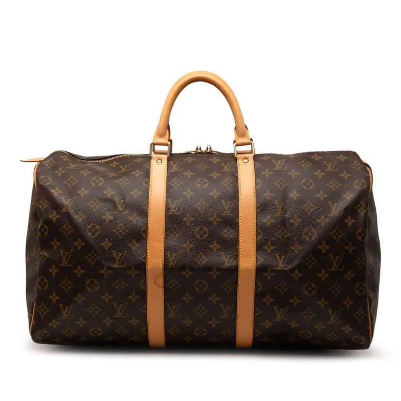 Louis Vuitton Monogram Keepall 50 Brown Very good condition - Front View