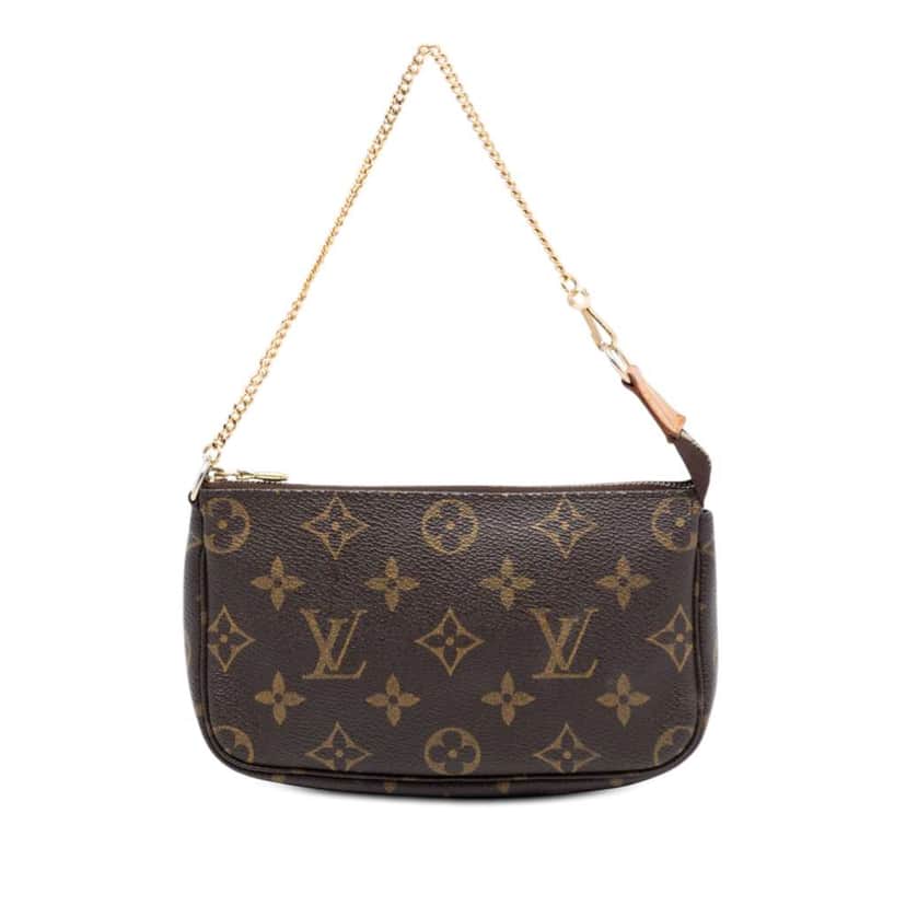 Louis Vuitton Monogram Mini Pochette Accessoires Brown Very good condition - Front View