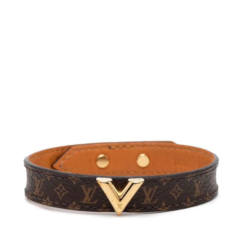 Louis Vuitton Monogram Essential V Bracelet Brown Very good condition - Front View