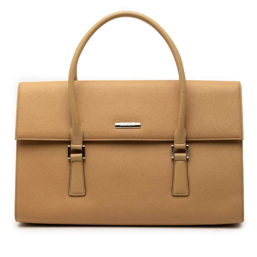 Burberry Leather Handbag Brown Leather Very good condition - Front View