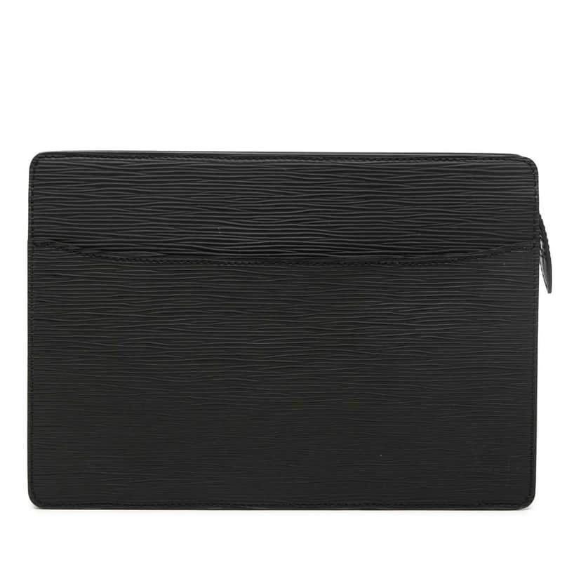 Louis Vuitton Epi Pochette Homme Black Leather Very good condition - Front View