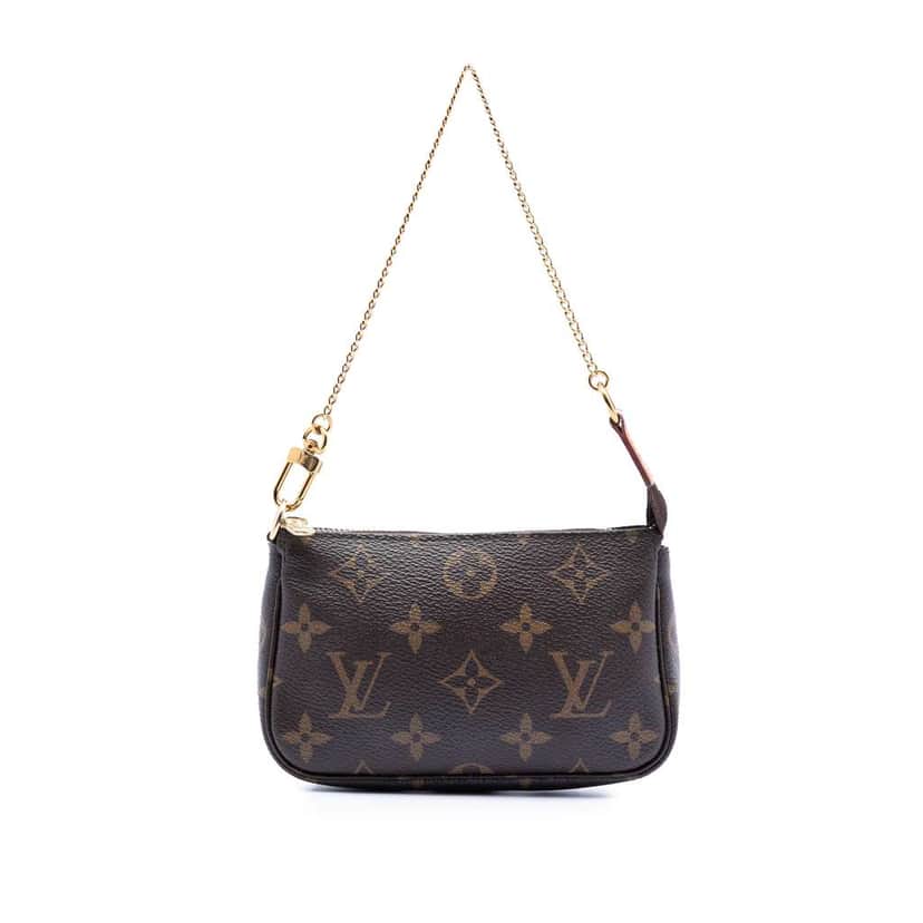 Louis Vuitton Monogram Mini Pochette Accessoires Brown Very good condition - Front View