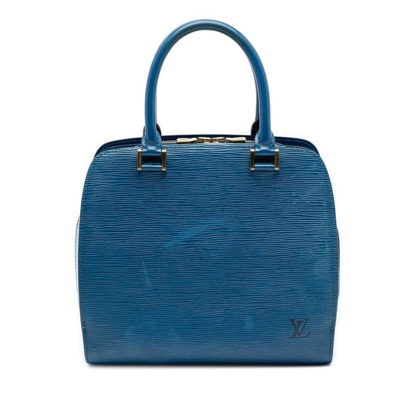 Louis Vuitton Epi Pont Neuf PM Blue Leather Very good condition - Front View