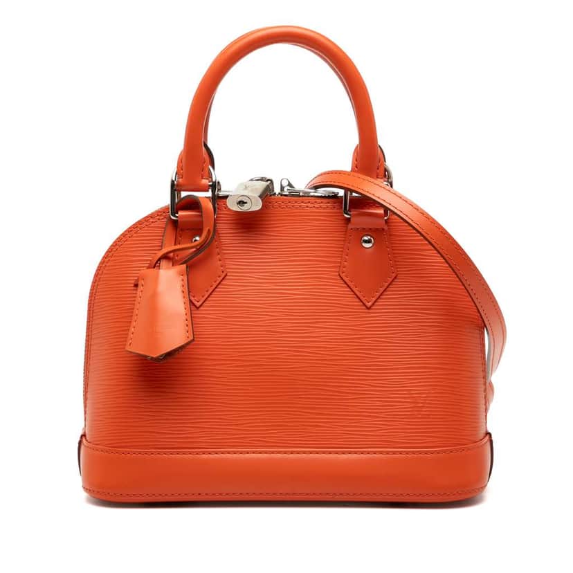 Louis Vuitton Epi Alma BB Orange Leather Very good condition - Front View