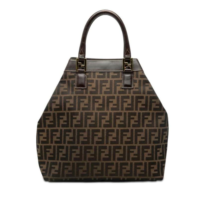 Fendi Zucca Canvas Tote Brown Canvas Very good condition - Front View