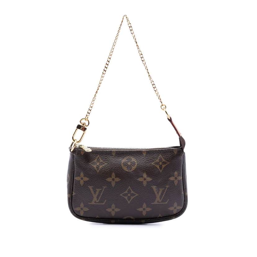 Louis Vuitton Monogram Mini Pochette Accessoires Brown Very good condition - Front View