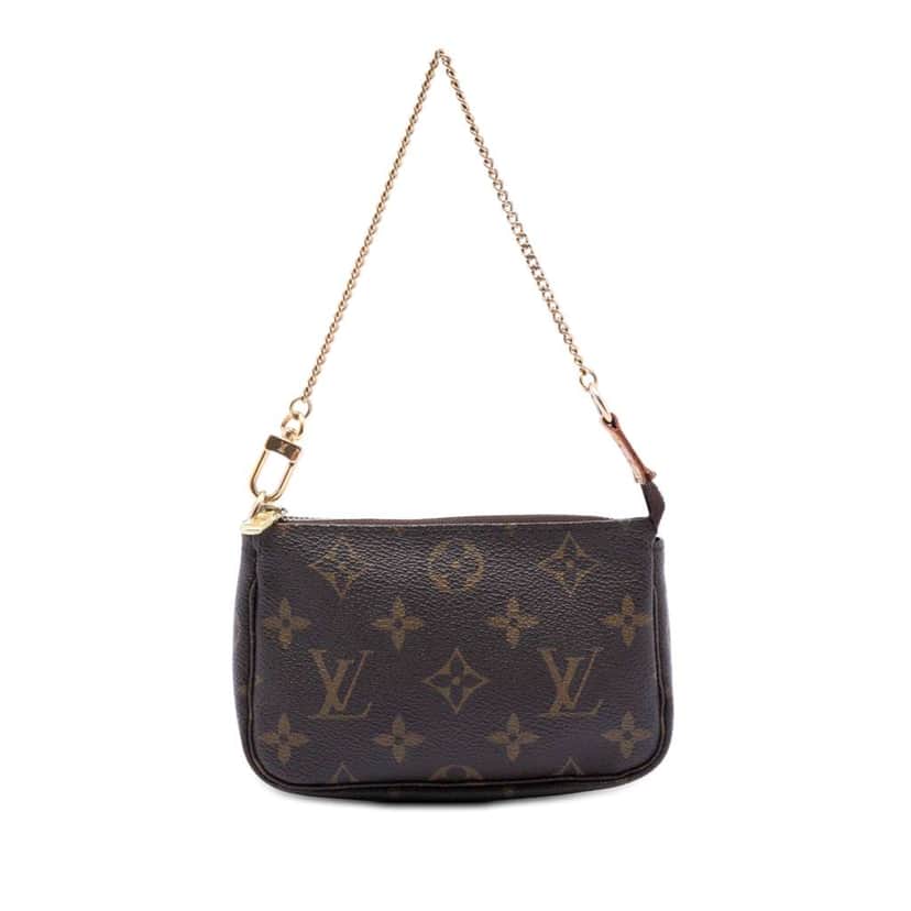 Louis Vuitton Monogram Mini Pochette Accessoires Brown Very good condition - Front View