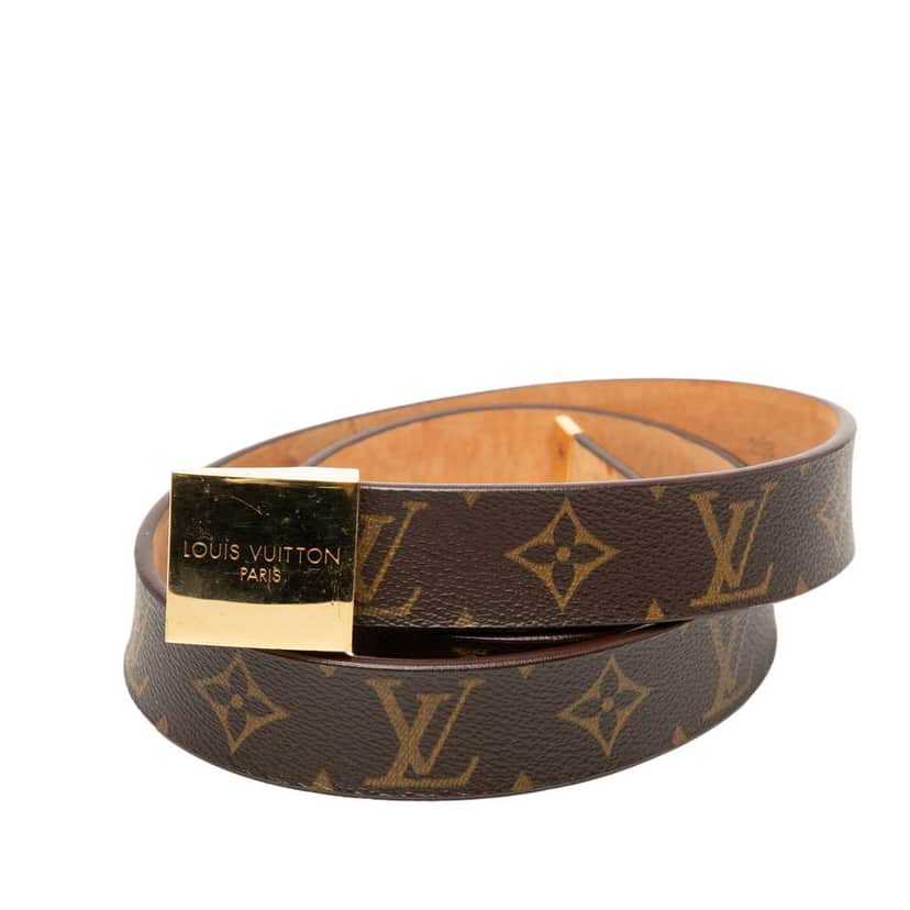 Louis Vuitton Monogram Ceinture Belt Brown Very good condition - Front View