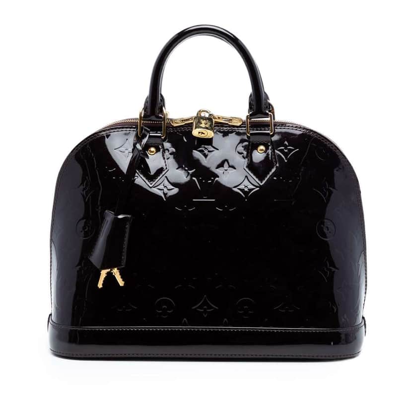 Louis Vuitton Monogram Vernis Alma PM Purple Leather Very good condition - Front View