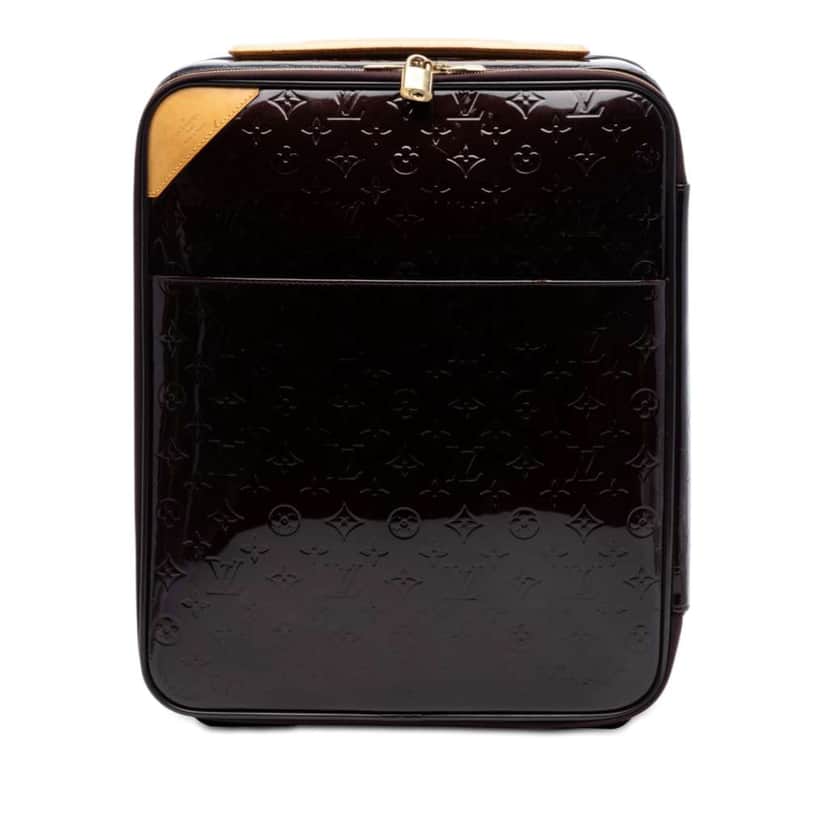 Louis Vuitton Monogram Vernis Pegase 45 Purple Leather Very good condition - Front View