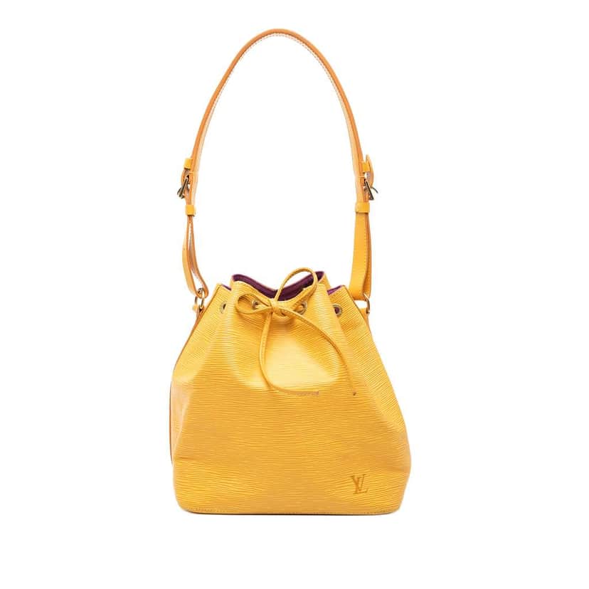 Louis Vuitton Epi Petit Noe Yellow Leather Very good condition - Front View