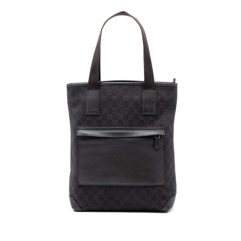 Gucci GG Denim Tote Brown Denim Very good condition - Front View