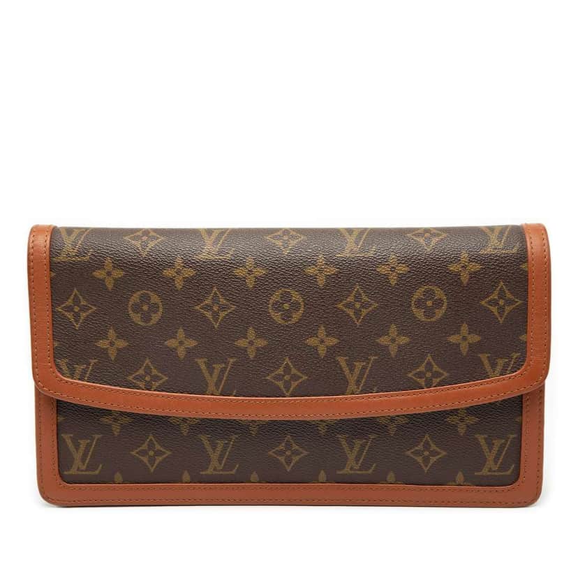 Louis Vuitton Monogram Pochette Dame GM Brown Very good condition - Front View