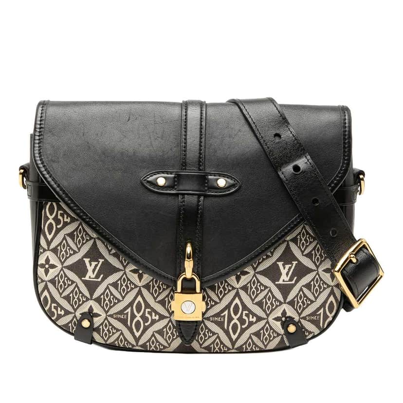 Louis Vuitton Since 1854 Neo Saumur MM Black Canvas Very good condition - Front View