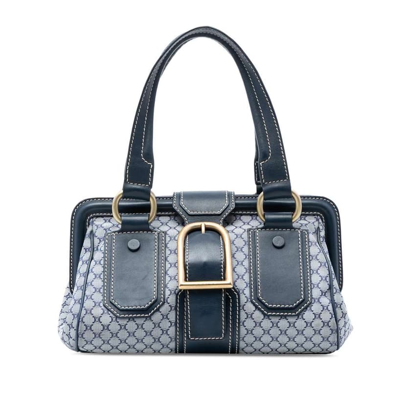 Celine Macadam Canvas Ella Frame Handbag