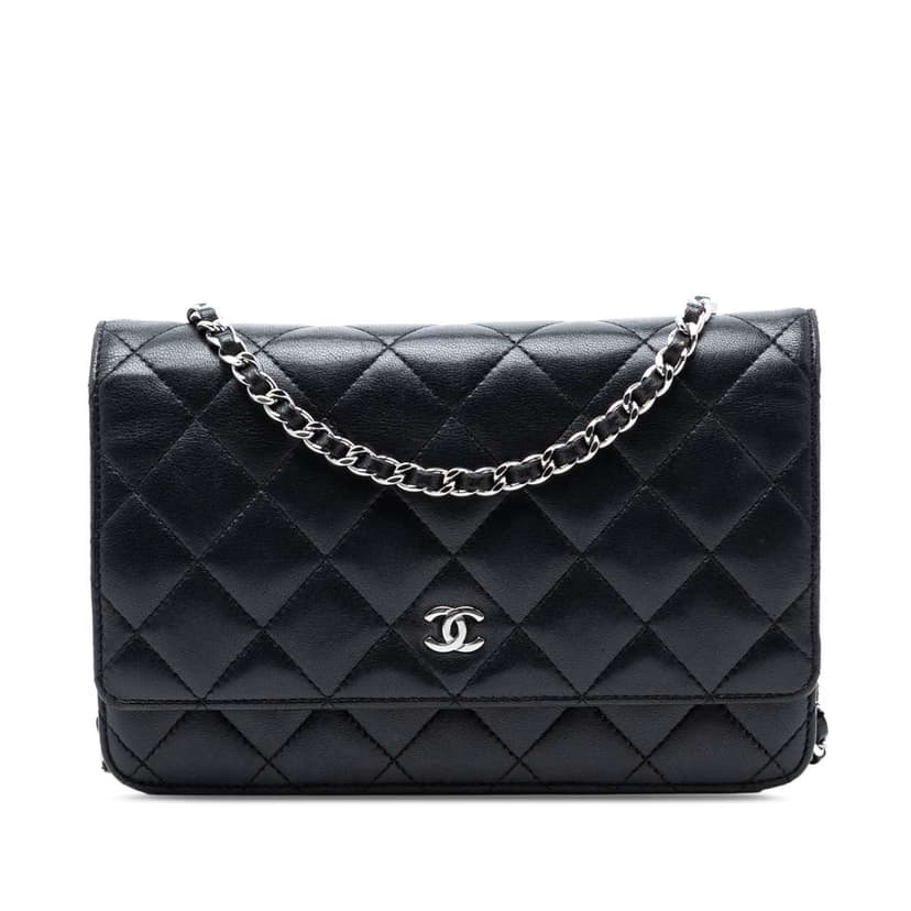 Chanel CC Quilted Lambskin Wallet On Chain