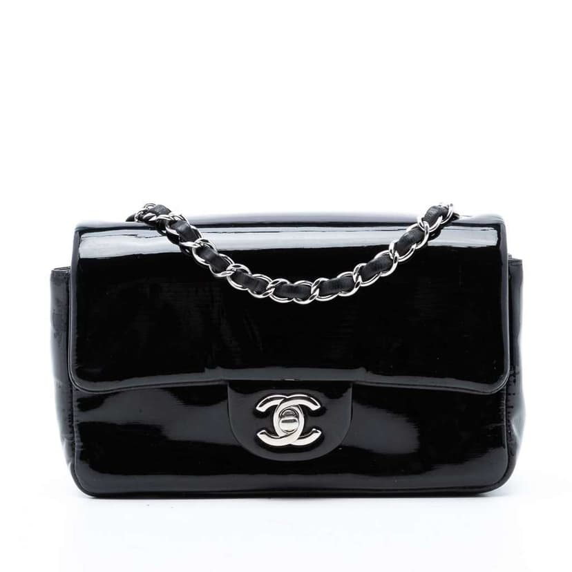 Chanel Mini Rectangular Classic Pure Patent Single Flap