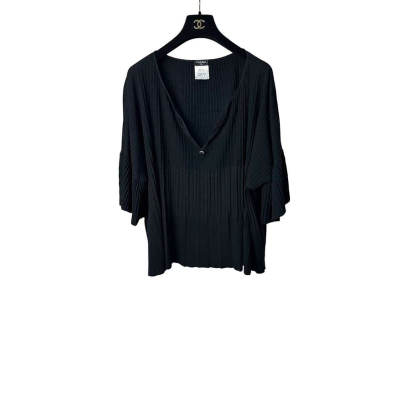 Chanel Flared Sleeves Concise Knitted Top