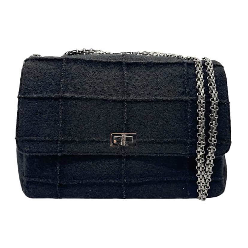 Chanel Chocolate bar Black Good condition - Front View