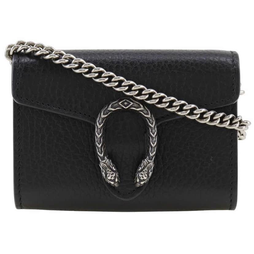 Gucci Dionysus portefeuille suprême Black Leather Good condition - Front View