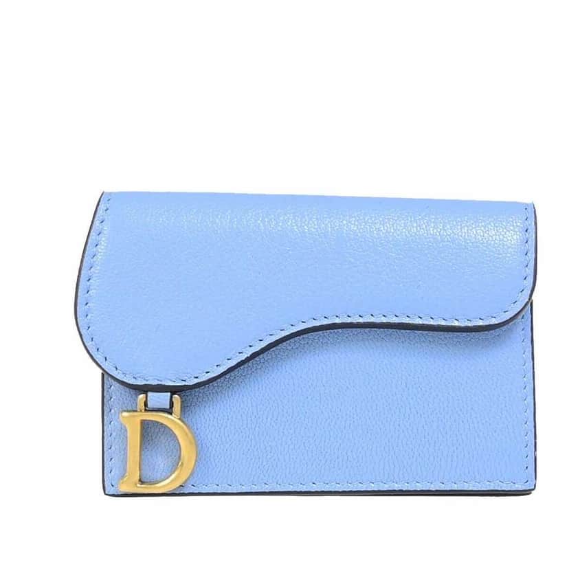 Dior Saddle Blue Leather Good condition - Front View
