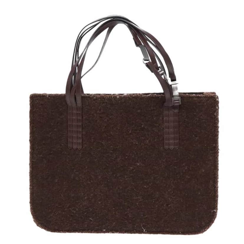 Chanel Double Gambade Brown Wool Good condition - Front View