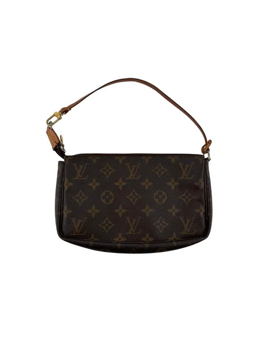 Louis Vuitton Pochette Accessoire Brown Canvas Good condition - Front View