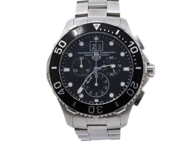 Tag Heuer Aquaracer Silver Metal Good condition - Front View