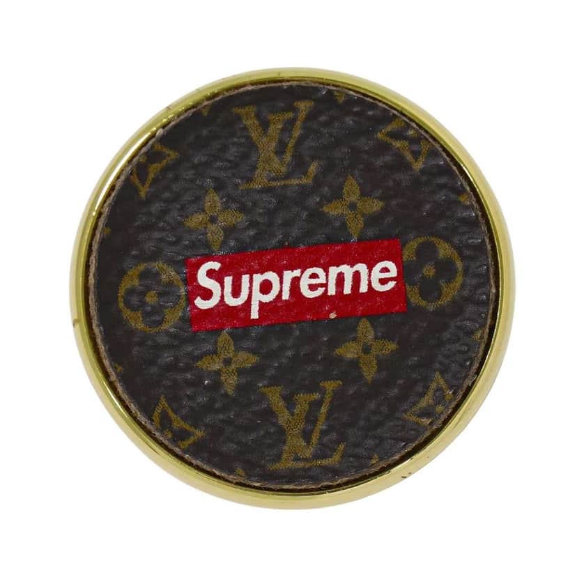 Louis Vuitton Single LV Snowflake Pin Brown Good condition - Front View