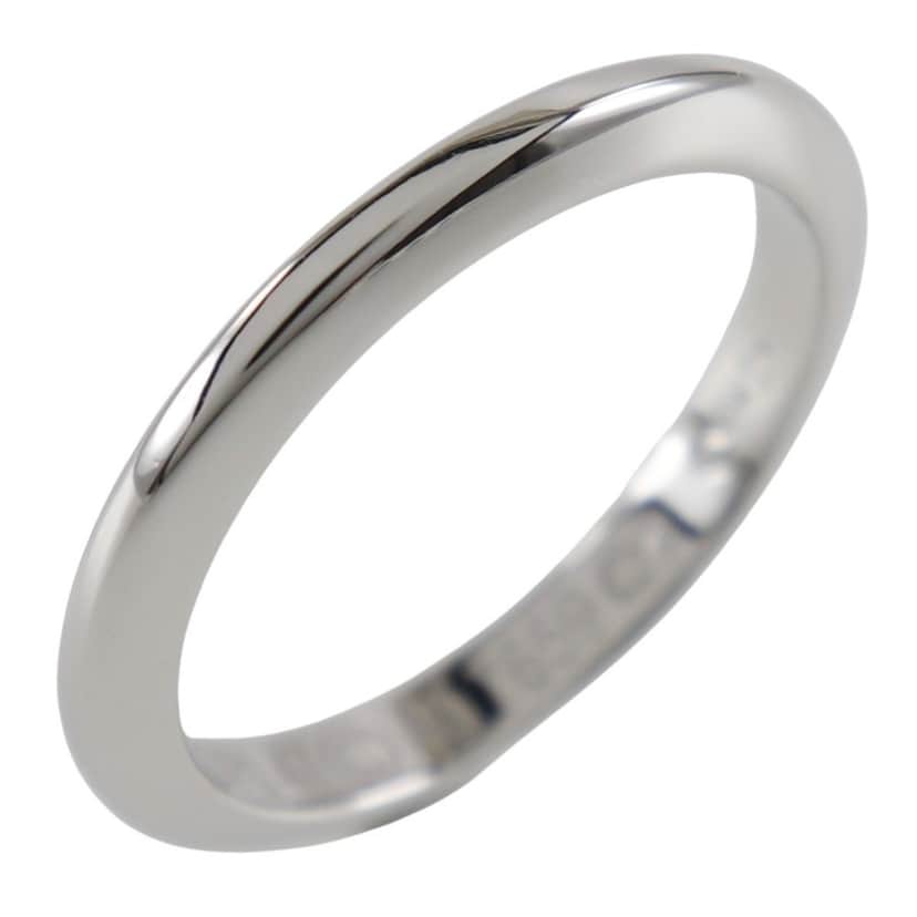 Cartier 1895 Wedding Band Silver Platinum Good condition - Front View