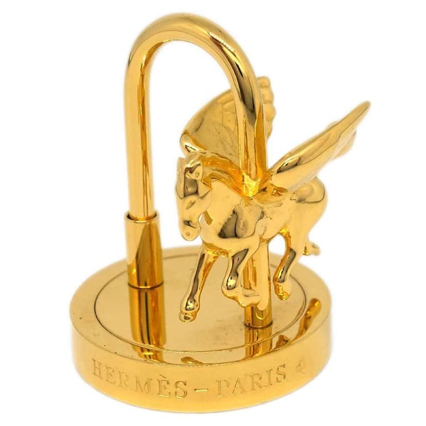 Hermès Pegasus Cadena Lock Charm Gold Good condition - Front View
