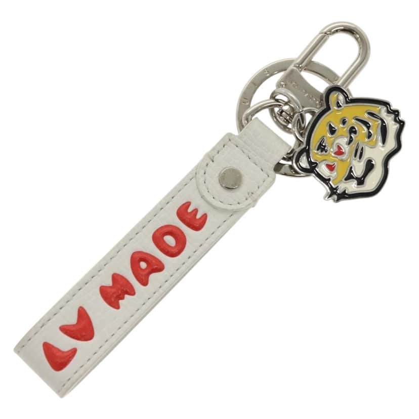 Louis Vuitton Animal Family Bag Charm and Key Holder White Metal Good condition - Front View