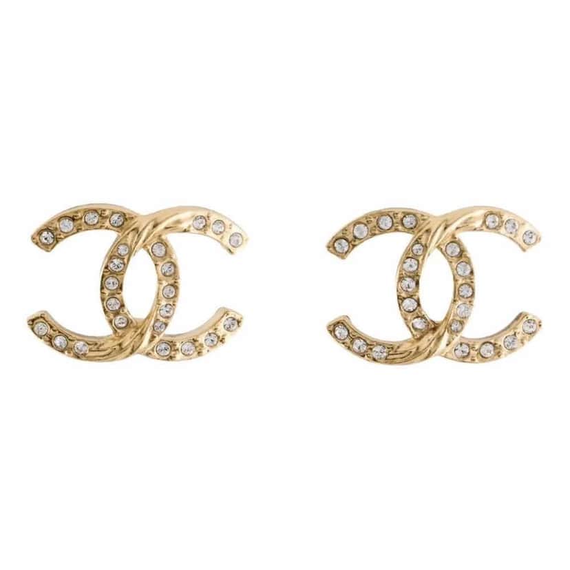 Chanel Cc Gold Metal Very good condition - Front View