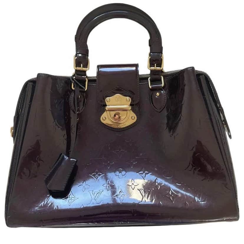 Louis Vuitton Melrose Purple Leather Good condition - Front View
