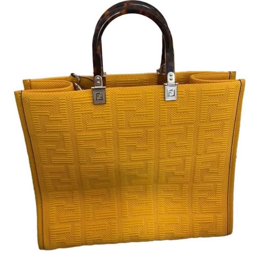 Fendi Sunshine Yellow Canvas Very good condition - Front View